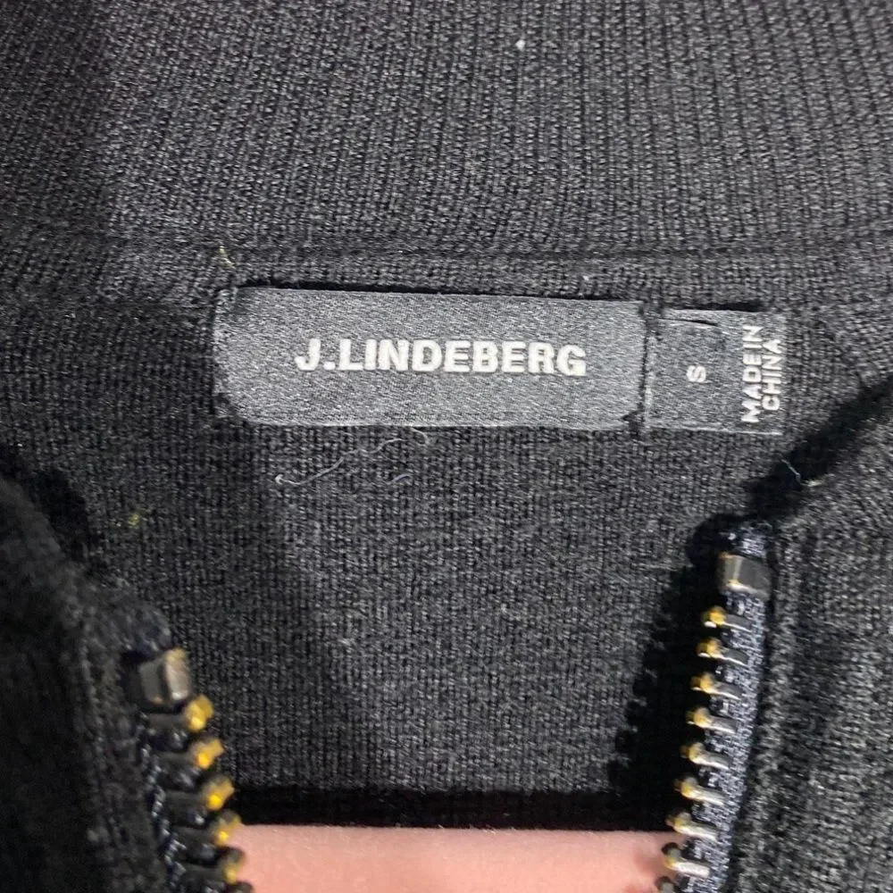 J. LINDEBERG Black Men's Cardigan‎ Sz S